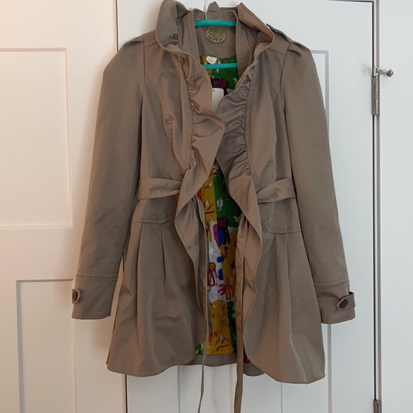 Anthropologie Jackets & Blazers - 🎉HP🎉Anthropologie Idra Taupe Woodland Trench